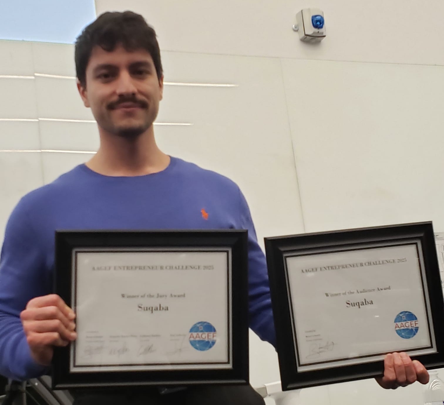 [PRESS] Suqaba wins both awards at the 2025 AAGEF pitch competition (l-express coverage)